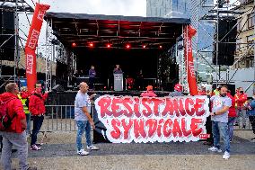 Workers Protest Against The Wage Standard Law - Brussels