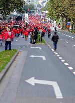 Workers Protest Against The Wage Standard Law - Brussels