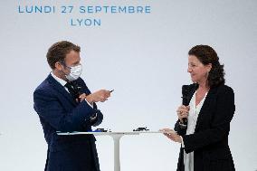 President Macron attends Opening of the WHO Academy - Lyon
