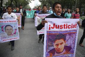 March For 43 Students Killed Seven Years Ago - Mexico