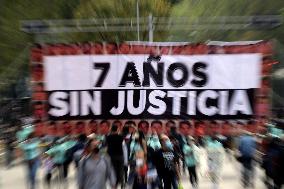 March For 43 Students Killed Seven Years Ago - Mexico