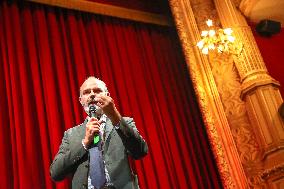 Edouard Philippe Takes Part In A Discussion Event - Liege