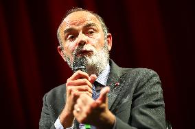 Edouard Philippe Takes Part In A Discussion Event - Liege