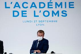 President Macron At The Opening Of The WHO Academy - Lyon