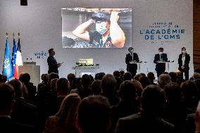 President Macron At The Opening Of The WHO Academy - Lyon