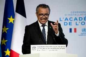 President Macron At The Opening Of The WHO Academy - Lyon