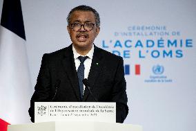 President Macron At The Opening Of The WHO Academy - Lyon