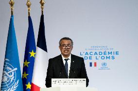 President Macron At The Opening Of The WHO Academy - Lyon