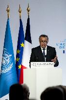 President Macron At The Opening Of The WHO Academy - Lyon