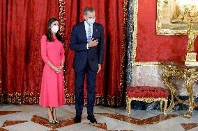 King Felipe and Queen Letizia host a lunch for President of Angola