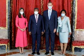 King Felipe and Queen Letizia host a lunch for President of Angola