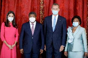 King Felipe and Queen Letizia host a lunch for President of Angola