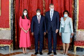 King Felipe and Queen Letizia host a lunch for President of Angola