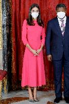 King Felipe and Queen Letizia host a lunch for President of Angola