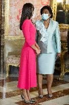 King Felipe and Queen Letizia host a lunch for President of Angola