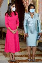 King Felipe and Queen Letizia host a lunch for President of Angola