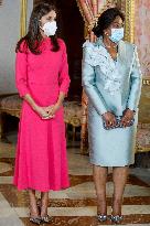 King Felipe and Queen Letizia host a lunch for President of Angola