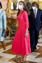 King Felipe and Queen Letizia host a lunch for President of Angola