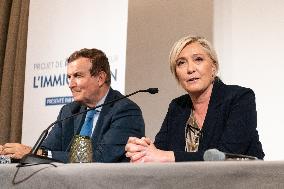 Marine Le Pen Immigration Referendum - Paris