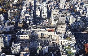 Aerial photo of Sapporo