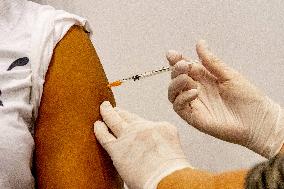 Illustration of Vaccination Center - Netherlands