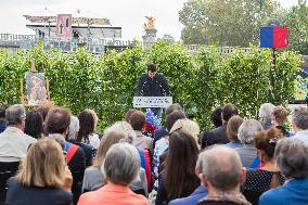 Inauguration Of The Promenade Gisele Halimi - Paris