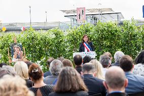 Inauguration Of The Promenade Gisele Halimi - Paris
