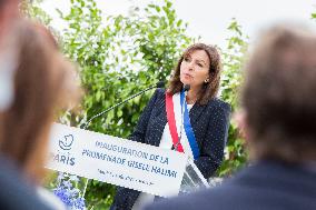 Inauguration Of The Promenade Gisele Halimi - Paris