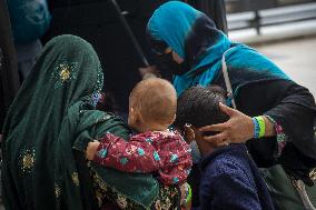 Afghan Refugees Arrive At Dulles Airport - Virginia