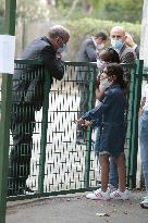 President Macron Visits Bouge Elementary School - Marseille