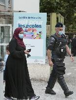 President Macron Visits Bouge Elementary School - Marseille