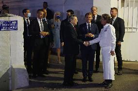 Macron And Draghi Have Dinner - Marseille