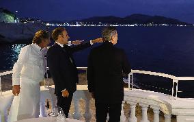 Macron And Draghi Have Dinner - Marseille