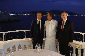 Macron And Draghi Have Dinner - Marseille