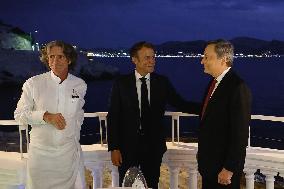 Macron And Draghi Have Dinner - Marseille