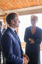 President Macron During A Lunch At Peron Restaurant - Marseille