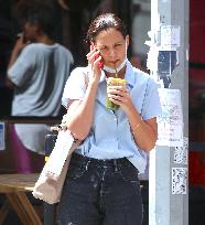 Katie Holmes out in New York