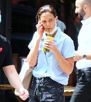 Katie Holmes out in New York