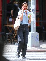 Katie Holmes out in New York