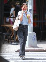 Katie Holmes out in New York