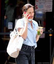 Katie Holmes out in New York