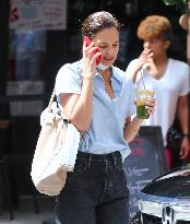 Katie Holmes out in New York