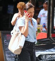 Katie Holmes out in New York