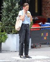 Katie Holmes out in New York