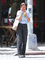 Katie Holmes out in New York