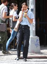 Katie Holmes out in New York
