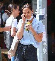 Katie Holmes out in New York