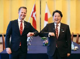 Japanese, Danish foreign ministers meet