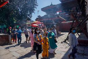 Gai Jatra Cow Festival in Kathmandu, Nepal