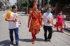 Indra Jatra Festvial amid pandemic restriction in Kathmandu